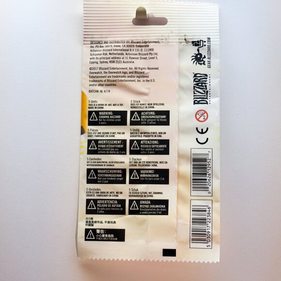 Sealed Overwatch Blind Spray Sticker Pack (5 Stickers) - Picture 2 of 2